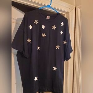 Men's ASOS rhinestone star t shirt